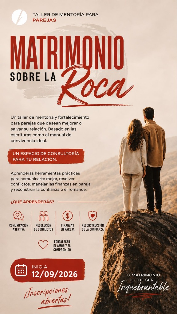 Taller Matrimonio sobre la Roca - Cartel Oficial